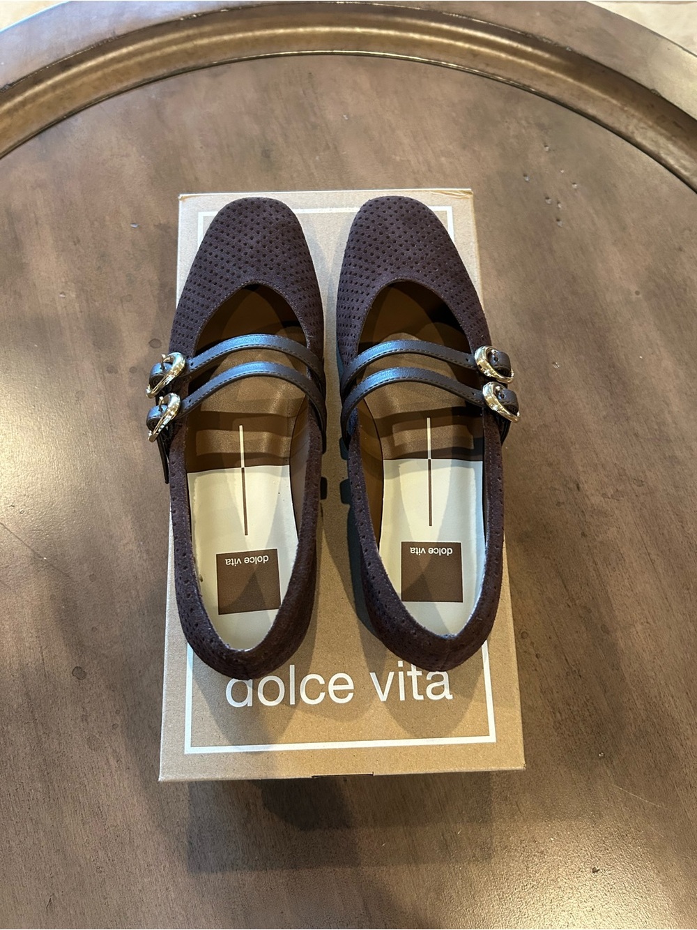 Dolce Vita Aretha Mary Jane Flat Mahogany Size 7 NIB - Picture 3 of 8